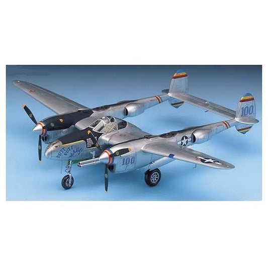 Academy 1/48 P-38 Lightning WWII Fighter Scaled Plastic Model Kit