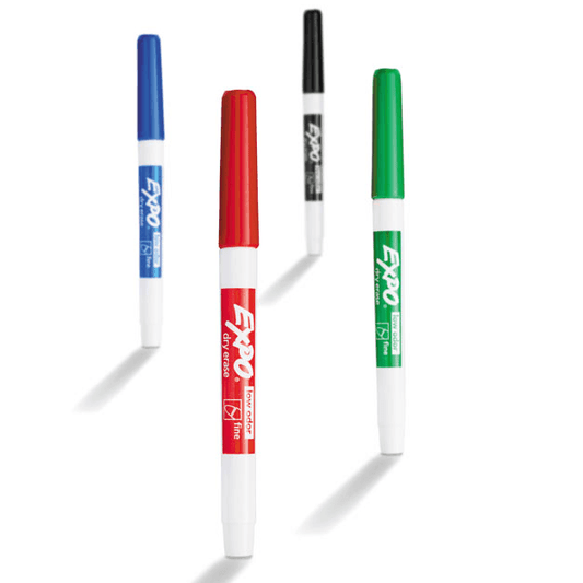 6 Pack Expo Whiteboard Marker Fine Point Wallet 4