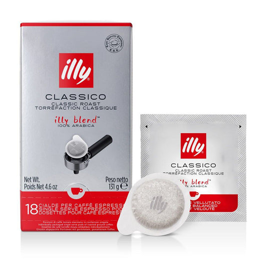 Illy Arabica Classico Espresso E.S.E Pods 131g Classic Roast 12x18pcs