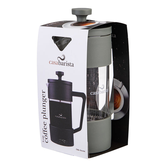 Casabarista Oslo Accent Stainless Steel Coffee Plunger 3 Cup 350ml Eucalypt