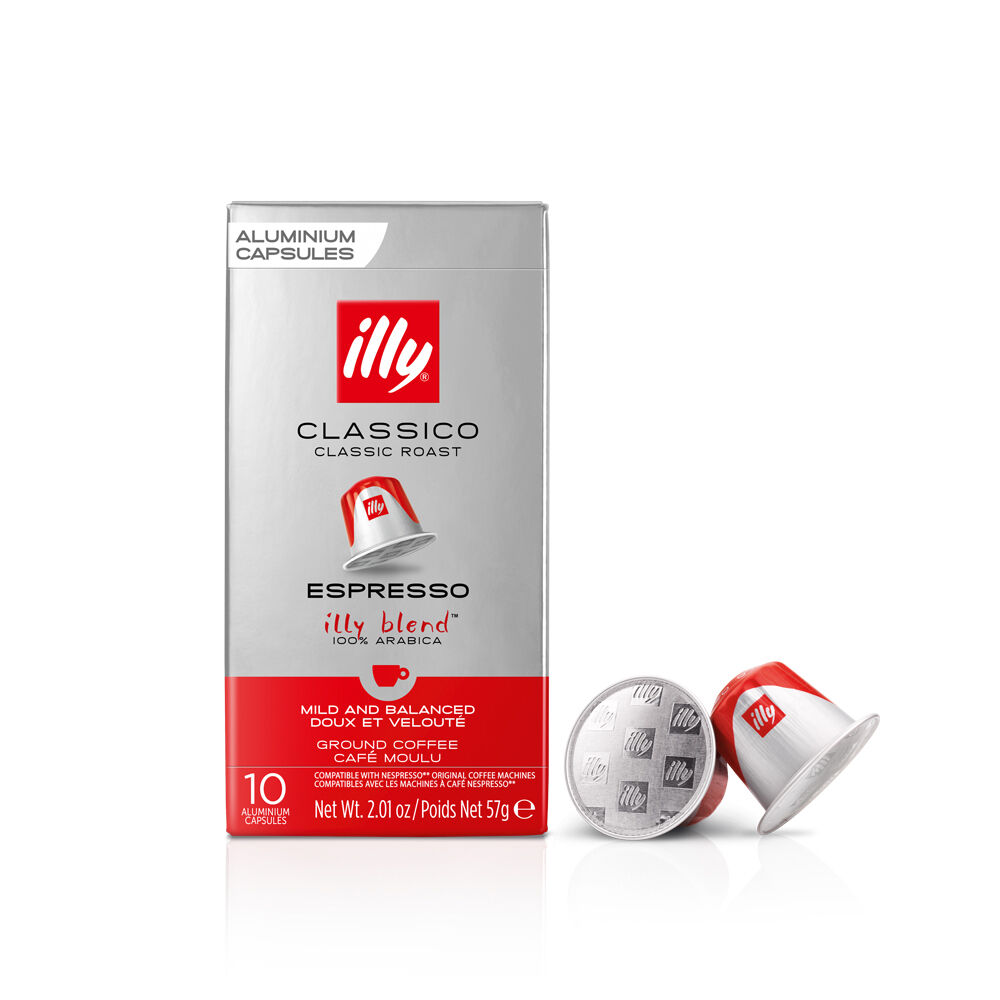 Illy Nespresso Compatible Espresso Capsules Classico Classic Roast 10x10pcs