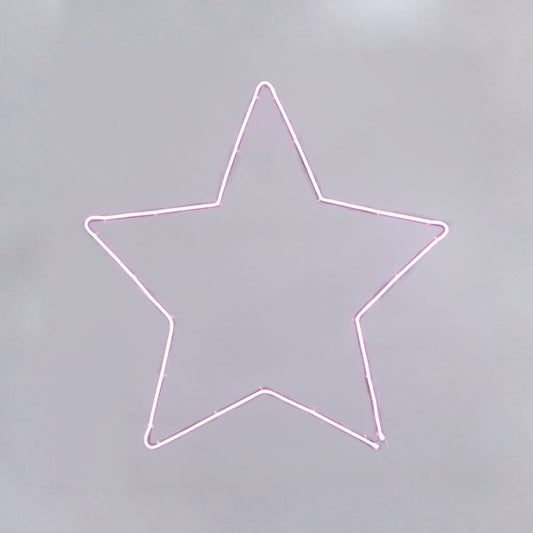 Lexi Lighting Neon Star Sign - Small Pink