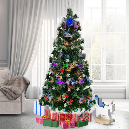 Christabelle 2.1m Enchanted Pre Lit Fibre Optic Christmas Tree