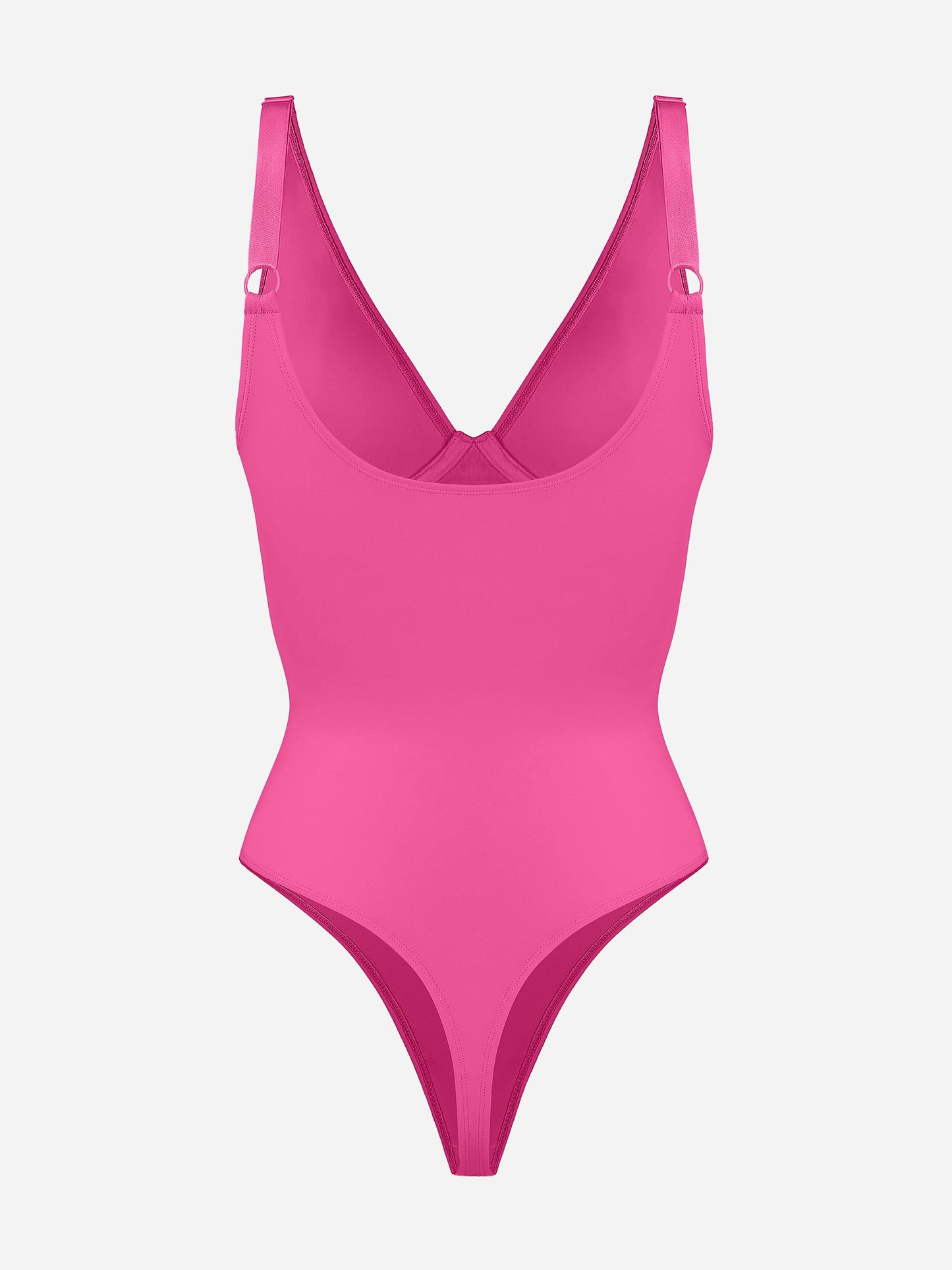 Willluxe Deep V Neck Tummy Control Shapewear Bodysuit