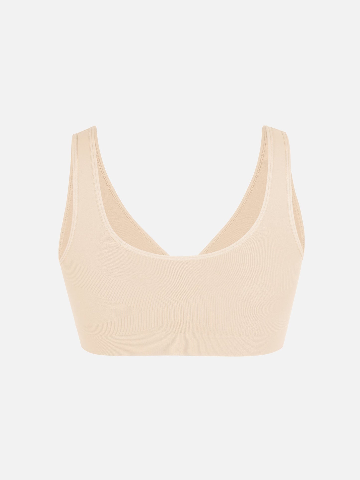 Willluxe Seamless Wide Straps Bra  & Seamless Tummy Control Brief Set