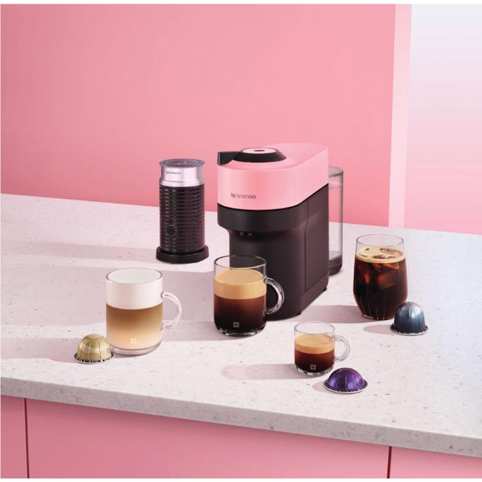 De'Longhi Nespresso Vertuo Pop Morning Starter Set (Candy Pink)