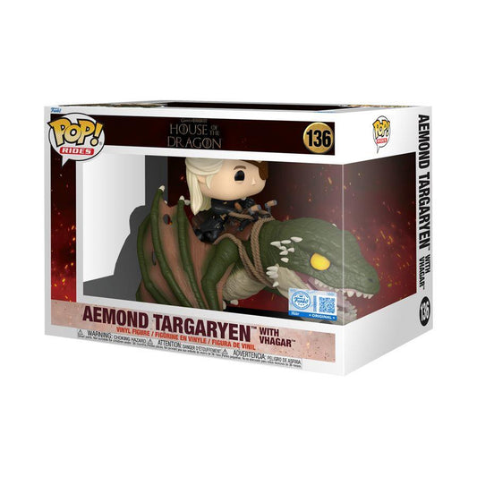 House Of The Dragon - Aemond Targaryen with Vhagar Pop! Ride