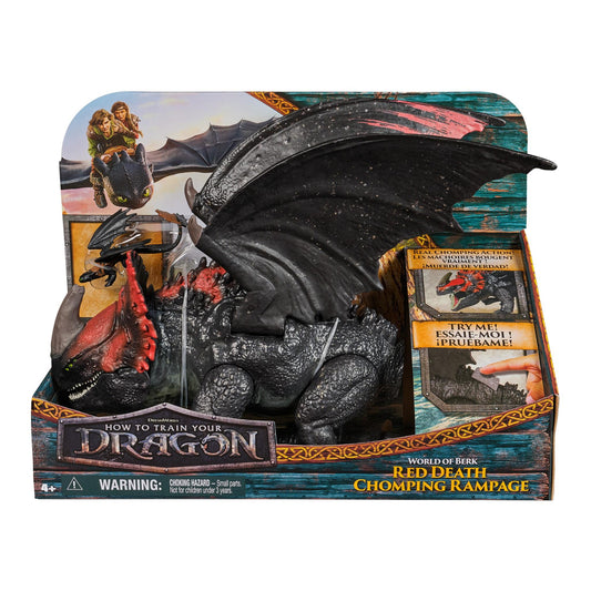 How to Train Your Dragon - Work of Berk Red Death Chomping Rampage Figure