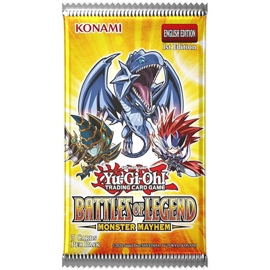YuGiOh Battles of Legend - Monster Mayhem 5 x Card Booster Pack