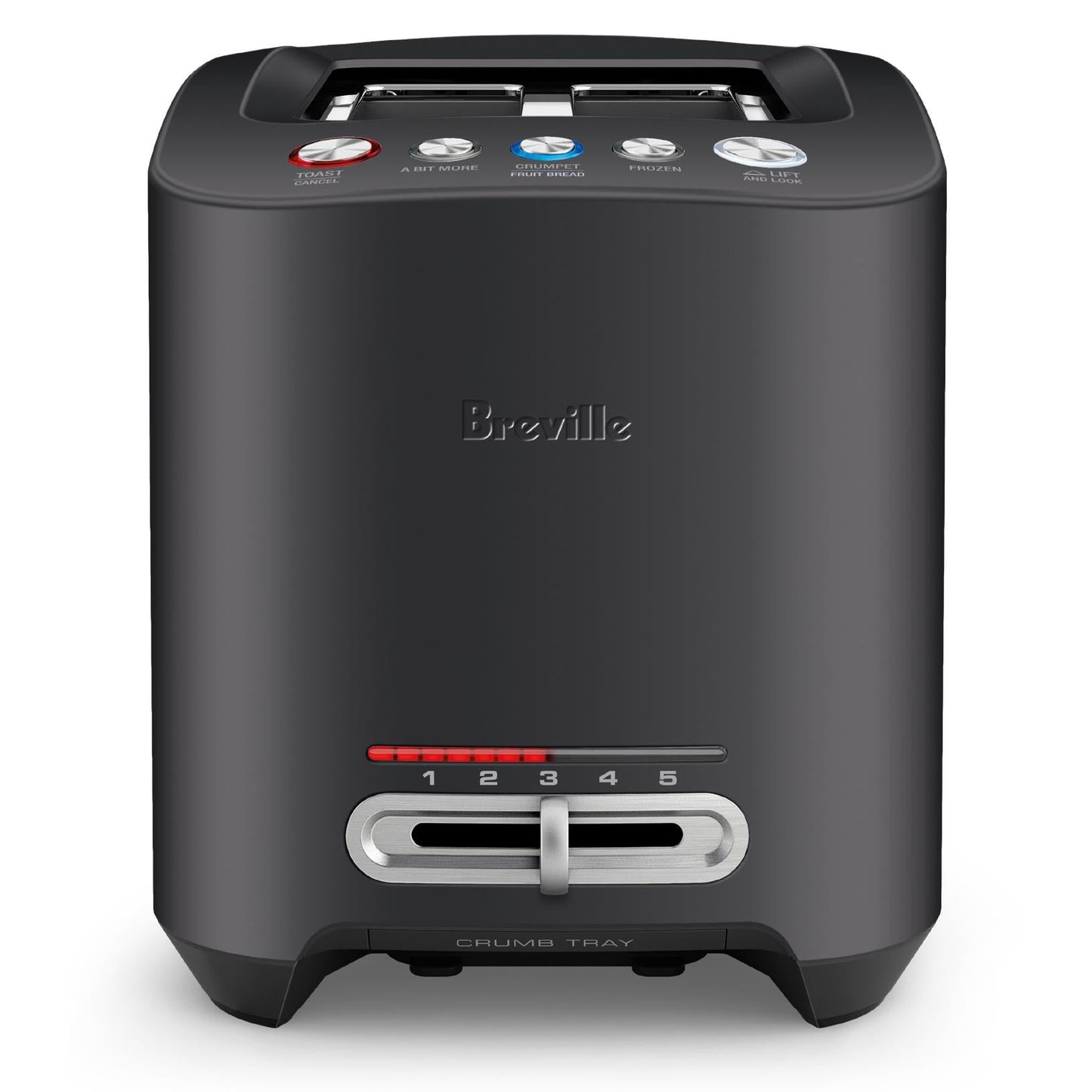 Breville the Smart Toast 4 Slice Toaster (Black Truffle)