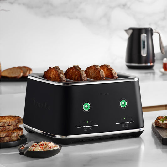 Breville the Eye Q Auto 4 Slice Toaster (Black Truffle)