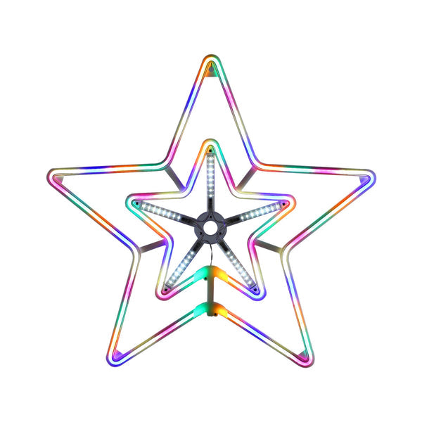 Lexi Lighting 55*51cm Digital Shooting Neon Star - Multicolour+White