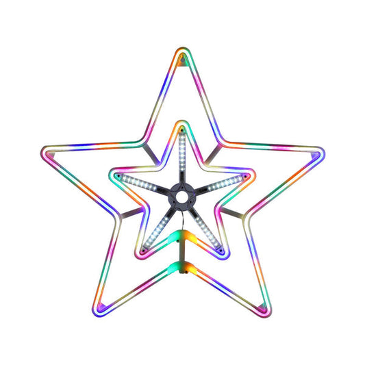 Lexi Lighting 55*51cm Digital Shooting Neon Star - Multicolour+White