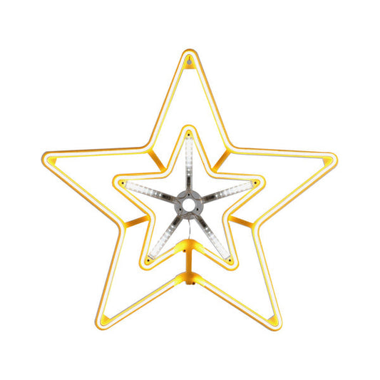 Lexi Lighting 55*51cm Digital Shooting Neon Star - Warm White+White