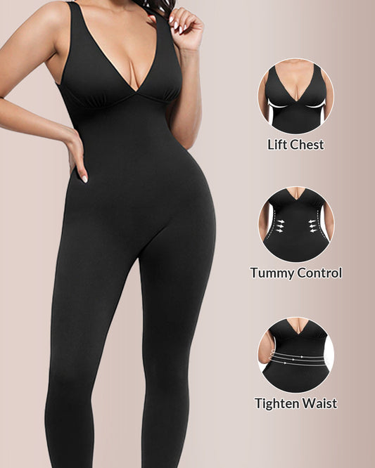 WILLLUXE® Lifting and Tucking Deep V-Shaped Body Shaper
