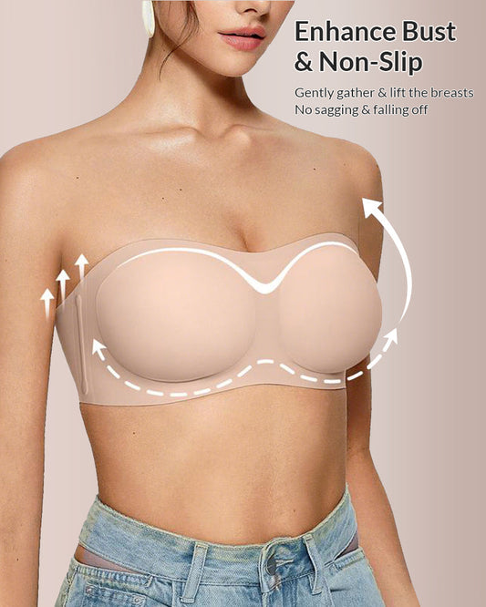 WILLLUXE® Wireless Padded Bandeau Bra