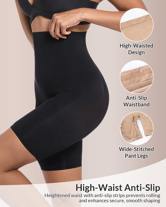 WILLLUXE® Sculpt & Lift Seamless High-Waisted Shapewear Shorts