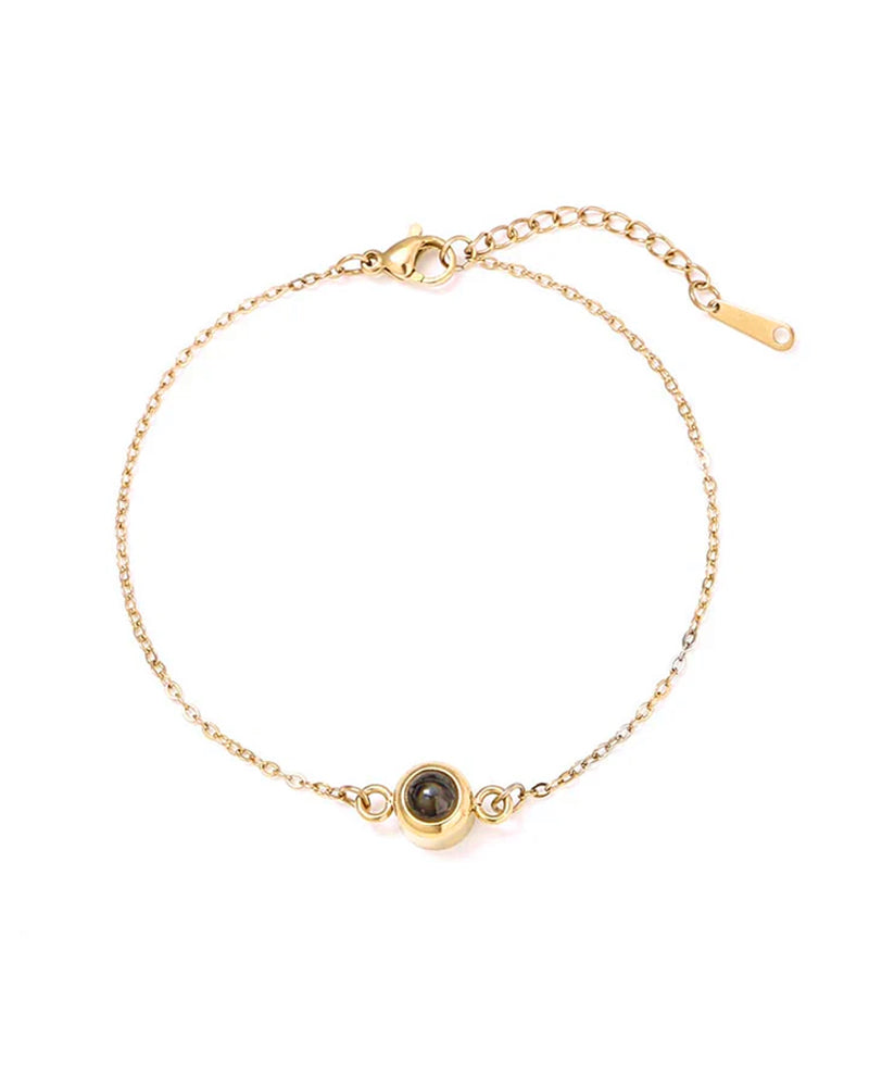 WILLLUXE® Custom Photo Bracelet That Allows Uploading Of Personal Photos