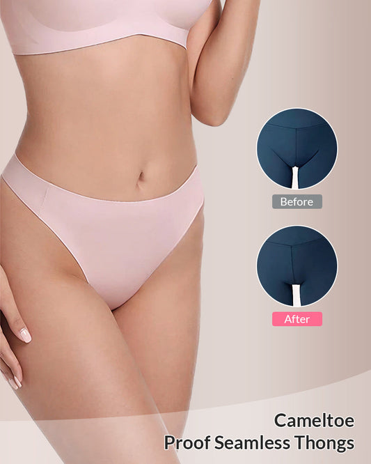 WILLLUXE® ForLove – Seamless Invisible Comfort Thongs (5 Pack)