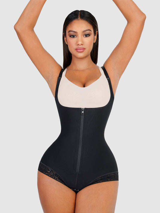 Willluxe Adjustable U-Plunge Front Zipper Shapewear
