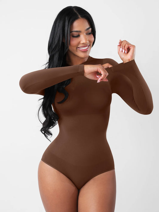 Willluxe Seamless Ultra-Soft Crew Neck Bodysuit
