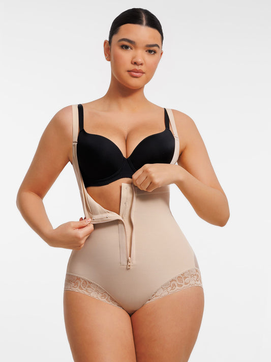 Willluxe U-Plunge Front Adjustable Zipper Shapewear