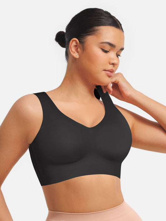 Willluxe Seamless V Neck Comfort Fit Everyday Bra