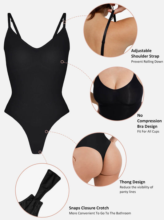 Willluxe Seamless Tummy Control Shapewear Bodysuit