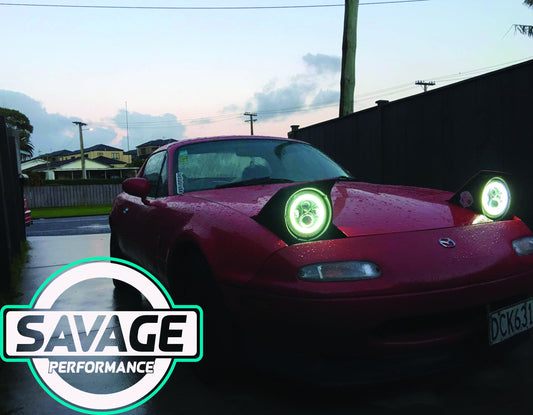 MAZDA MX5 HALO Round LED Headlights *Savage Performance*
