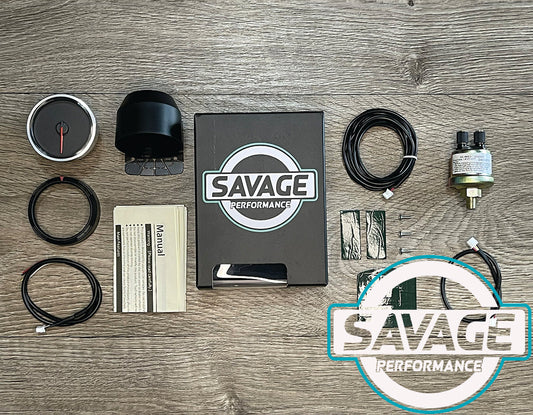 60mm Savage Oil Pressure Gauge 7 Colours *Savage Performance*