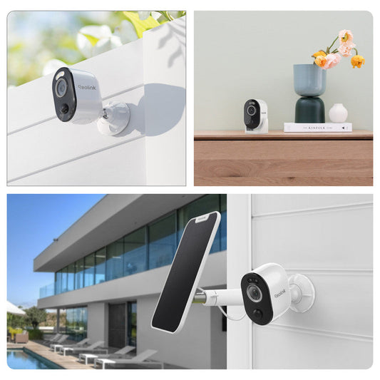 Reolink 2K+ Wireless Security Camera with Solar Panel Outdoor Color Night Vision
