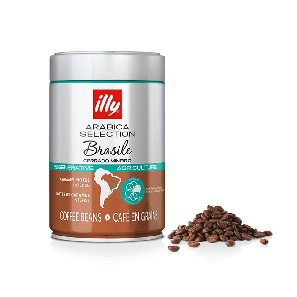 Illy Arabica Selection Brasil Whole Coffee Beans 250g Intense Caramel Notes 6pack