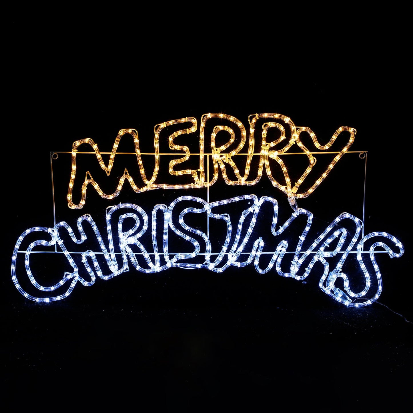 Lexi Lighting 1m Merry Christmas Rope Light Silhouette