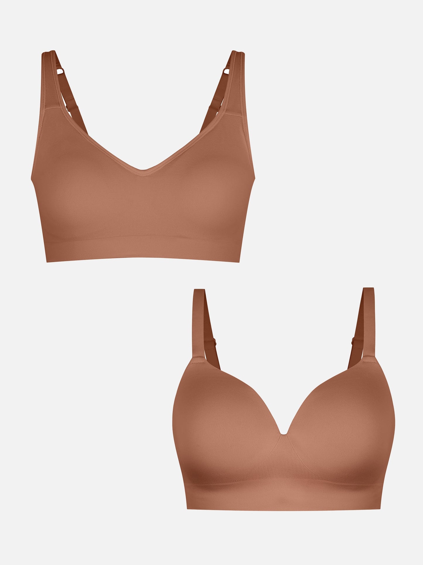 Willluxe Full Coverage Wireless Bra + Push-Up Seamless Bra