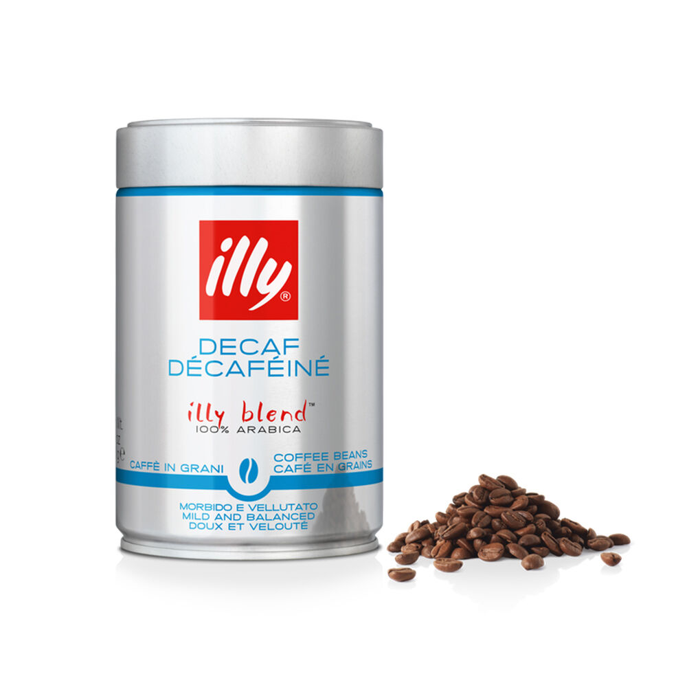 Illy Arabica Decaf Whole Coffee Beans 250g Mild and Balanced  12pack