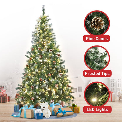 Christabelle 1.2m Pre Lit LED Christmas Tree with Pine Cones