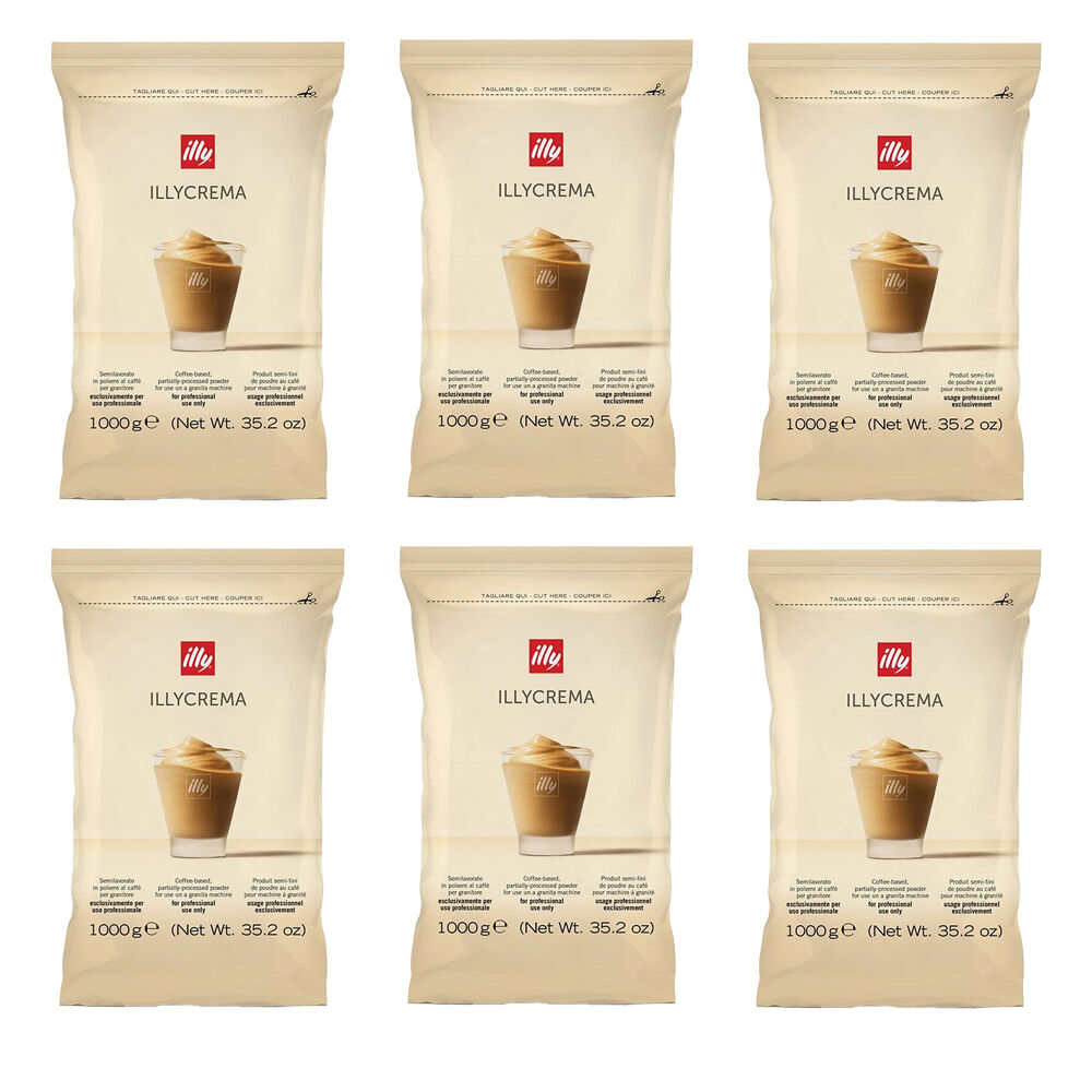 Illy Instant Crema Coffee Cream Mixture/Powder For Granita Machine 1kg 6pack