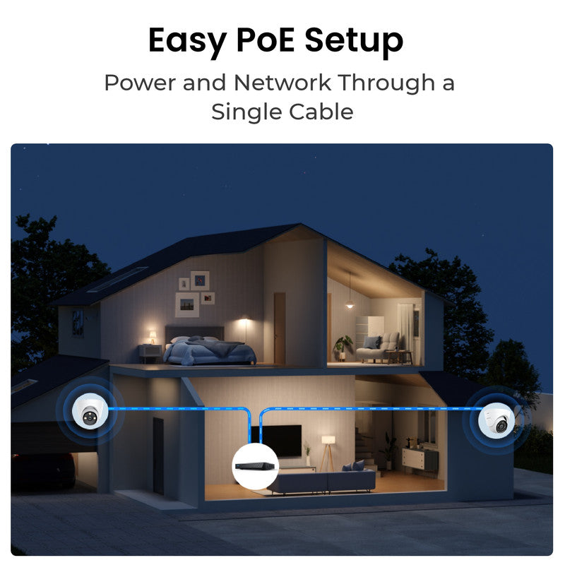 Reolink 4K 8MP Dome PoE Camera with ColorX Night Vision