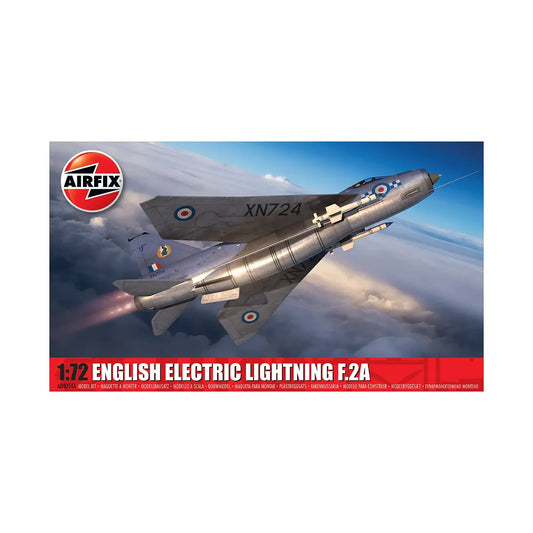 Airfix 1/72 English Electric Lighting F.2A Interceptor Jet Scaled Plastic Model Kit