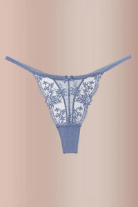 Willluxe® BlossomLace – French Embroidered Sheer Lace Thong