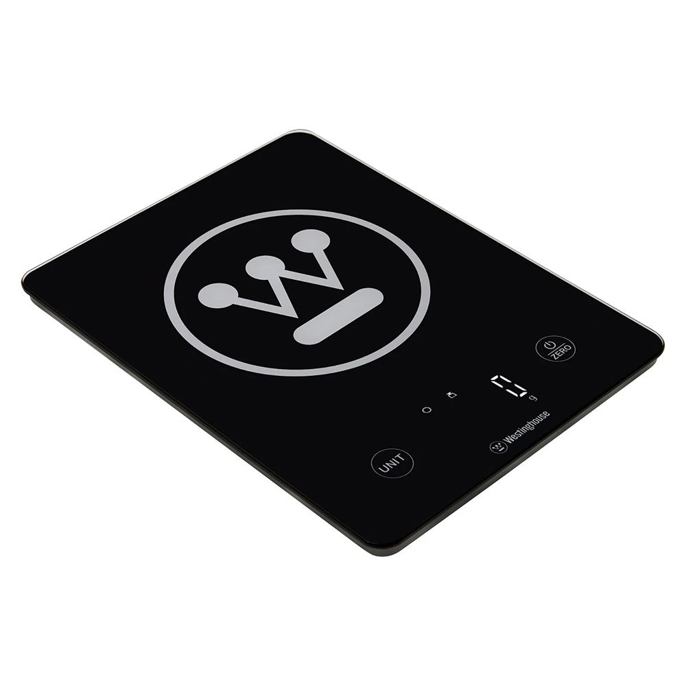 WESTINGHOUSE LED Display Touch Electronic Kitchen Scale 10KG Black Slimline