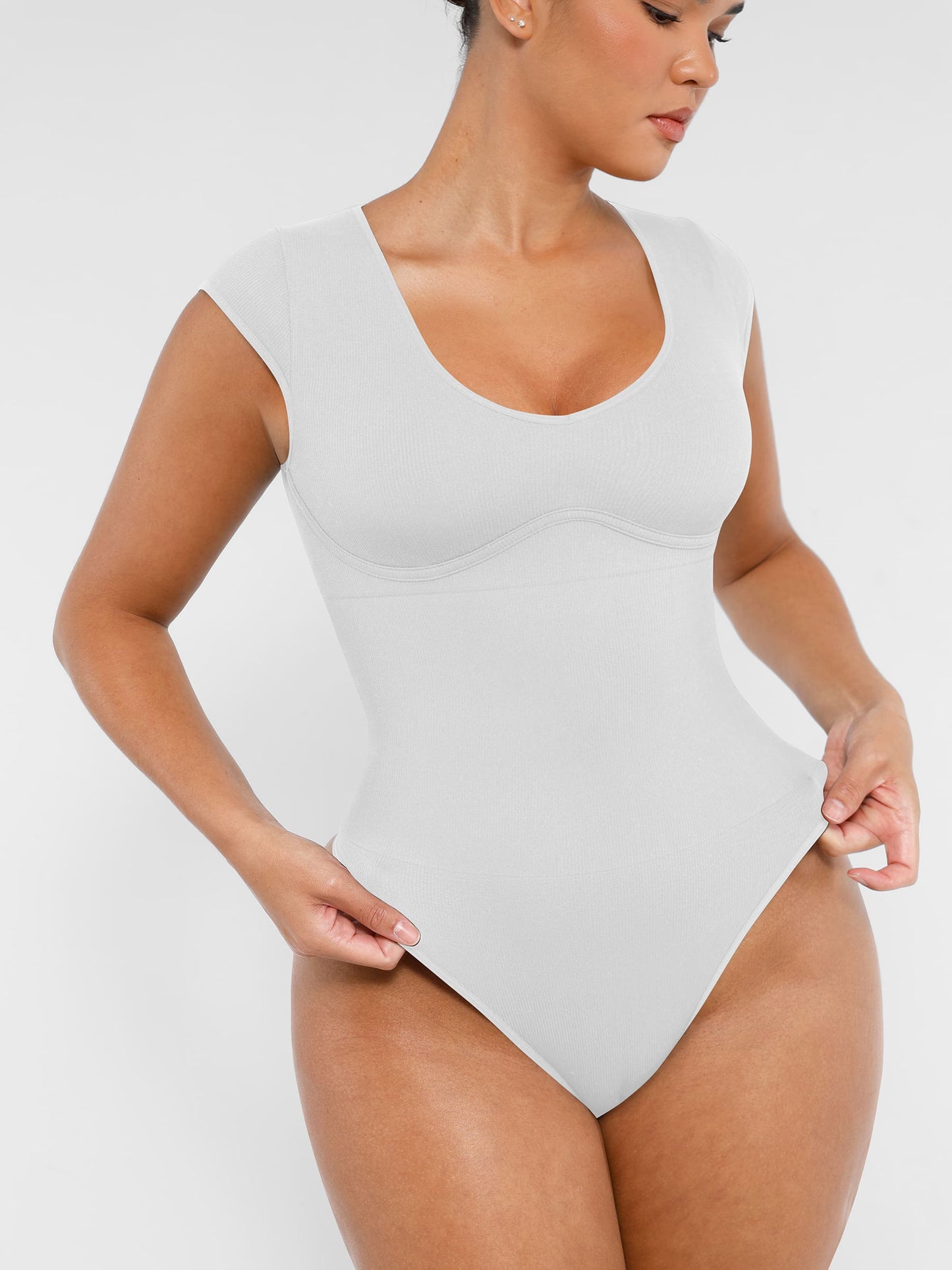 Willluxe Bodysuit Tummy Control Shapewear Body Shaper Jumpsuit Top Going Out Shirt