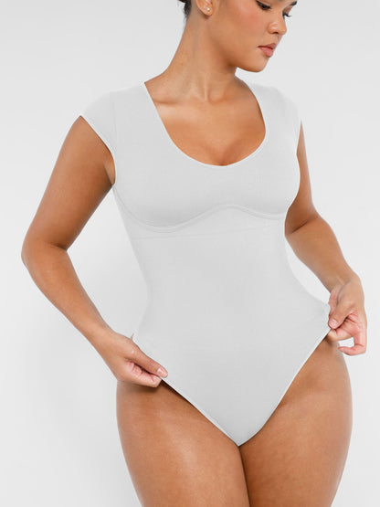 Willluxe Bodysuit Tummy Control Shapewear Body Shaper Jumpsuit Top Going Out Shirt