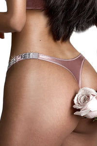 Willluxe® SparkleGlam – Rhinestone Embellished Sparkle Thong