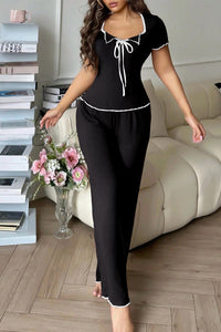 Willluxe® DreamWear – CloudSoft Short-Sleeve & Long Pants Pajama Set (3 Colors)