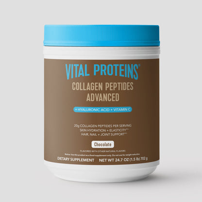 Chocolate Collagen Peptides Advanced - with Hyaluronic Acid & Vitamin C