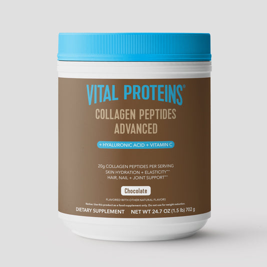 Chocolate Collagen Peptides Advanced - with Hyaluronic Acid & Vitamin C