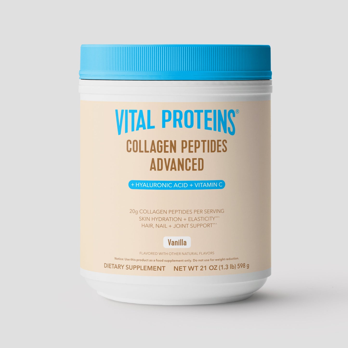 Vanilla Collagen Peptides Advanced - with Hyaluronic Acid & Vitamin C