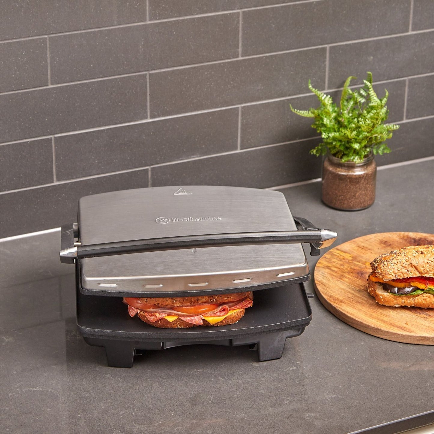 Westinghouse Hot Sandwich Press 4 Slice (Stainless Steel)