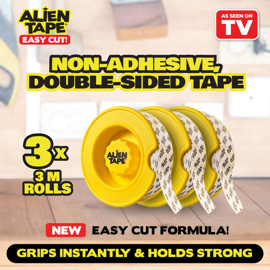 Alien Tape Non-Adhesive Reusable Double-Sided Tape 3M (3 pack)